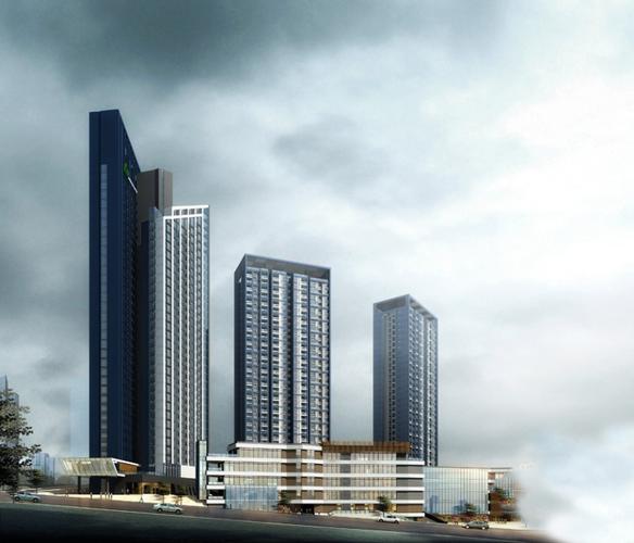 [重庆]新都会商业街综合体建筑模型设计(现代风格)